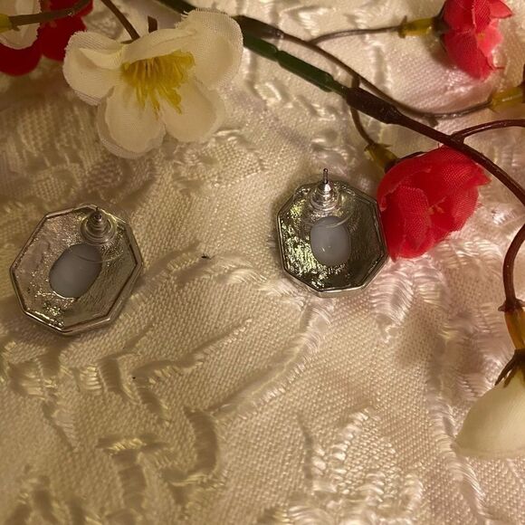 💦Swarovski Creative circle pierced Earrings - Picture 4 of 5